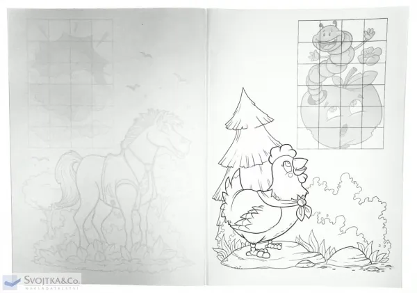Na venkově - nálepkové puzzle / Na vidieku - Nálepkové puzzle