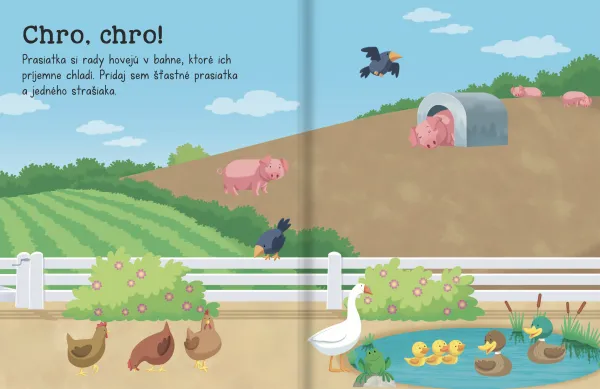 Na farme - Kniha plná samolepiek