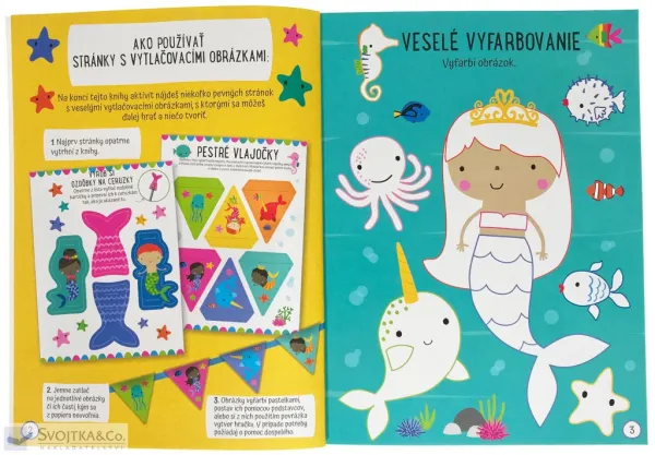 Morské víly Kniha aktivít