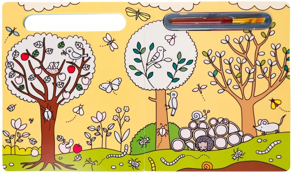 Maľovanie vodou - Kto žije na záhrade?