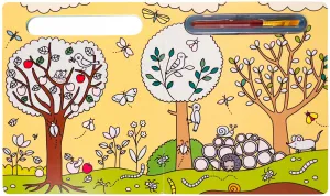 Maľovanie vodou - Kto žije na záhrade?