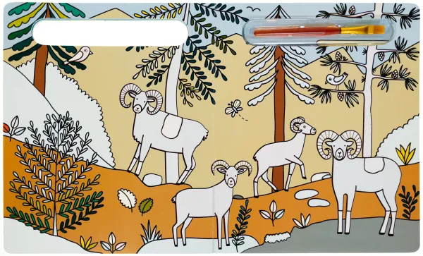 Maľovanie vodou - Kto žije na horách?