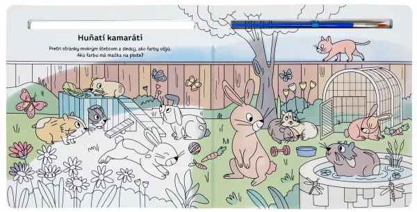 Maľovanie vodou bez neporiadku Maznáčikovia
