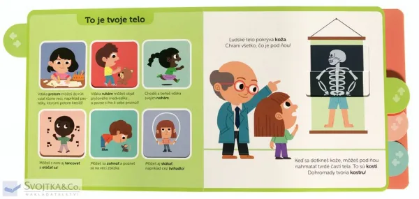 Ľudské telo Moja knižka s pohyblivými prvkami