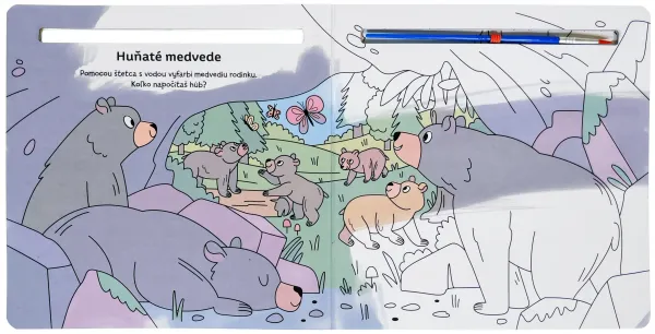 Maľovanie vodou bez neporiadku Les
