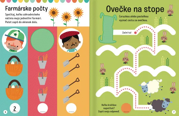 Veľké samolepky pre malé ruky Farma