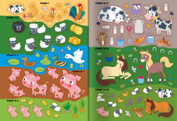 Veľké samolepky Farma
