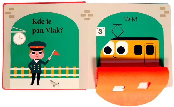 Kde je pán Automobil? Plstené okienka a zrkadielko!