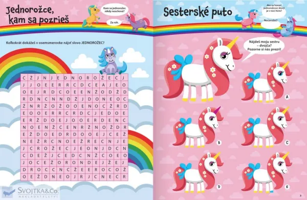Blýskavé samolepky – Jednorožce