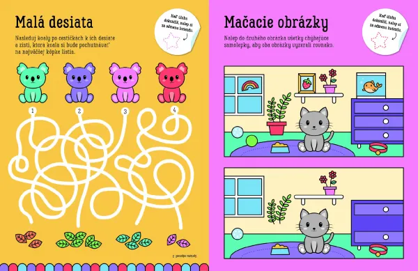 Guliočko Zvieratá 20 reliéfnych samolepiek