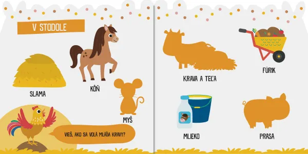 Môj zošit s obrázkami na dolepenie Farma