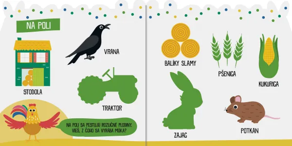 Môj zošit s obrázkami na dolepenie Farma