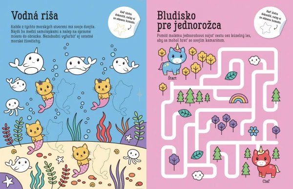 Guliočko Jednorožce 20 reliéfnych samolepiek