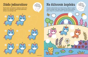Guliočko Jednorožce 20 reliéfnych samolepiek