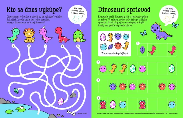 Guliočko Dinosaury 20 reliéfnych samolepiek