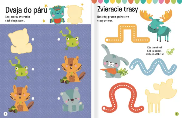 Veľké samolepky pre malé ruky Divé zvieratá