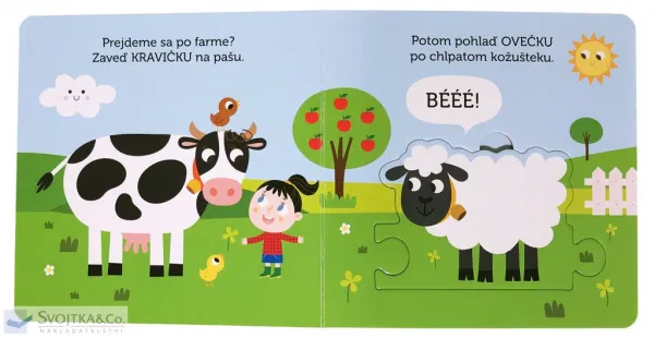 Zvieratká na farme Knižka s puzzle