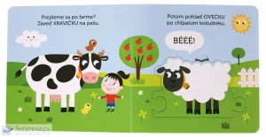 Zvieratká na farme Knižka s puzzle