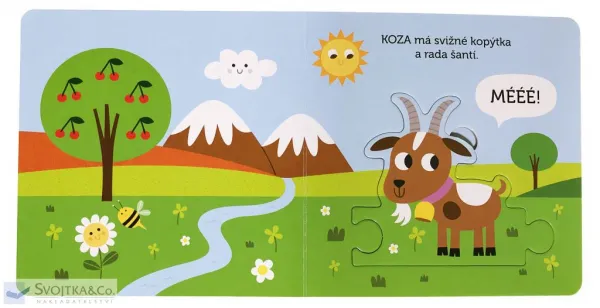 Zvieratká na farme Knižka s puzzle
