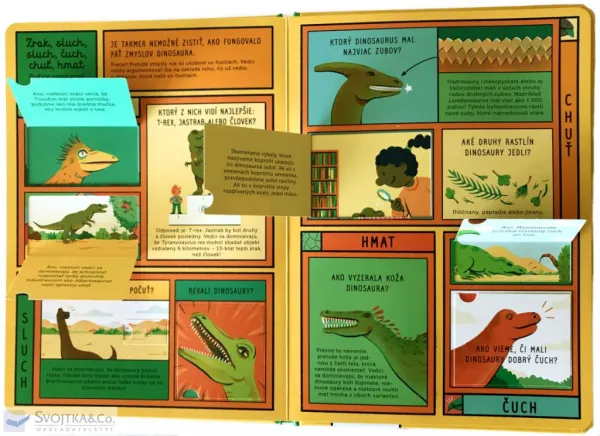 Život na Zemi Dinosaury – 100 otázok a 70 okienok