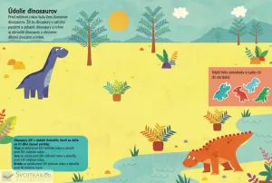 Plstené samolepky – Dinosaury – kniha aktivít