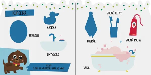 Môj zošit s obrázkami na dolepenie Doma