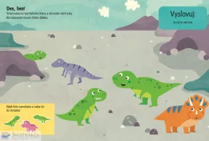 Plstené samolepky – Dinosaury – kniha aktivít