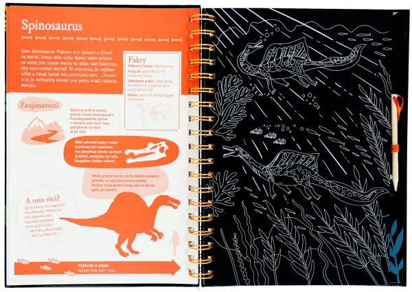 Vyškrabuj a poznávaj Dinosaury