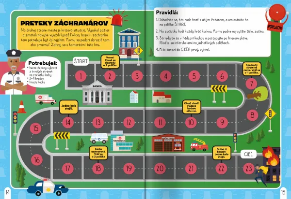 Záchranári Aktivity so samolepkami