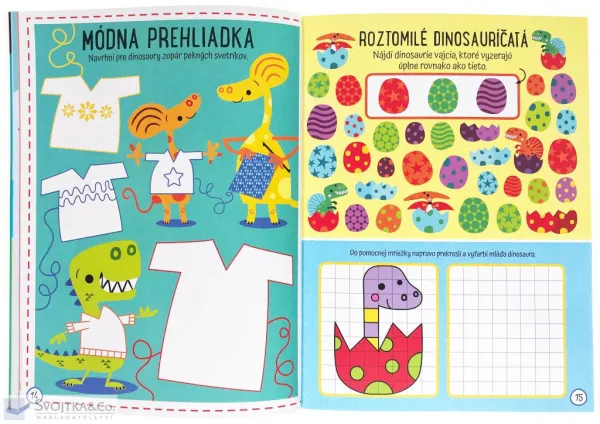 Trojrozmerné samolepky Dinosaurí ostrov