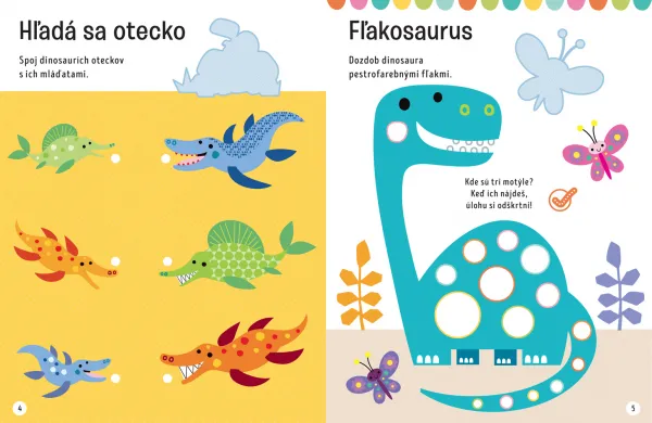 Veľké samolepky pre malé ruky Dino ostrov