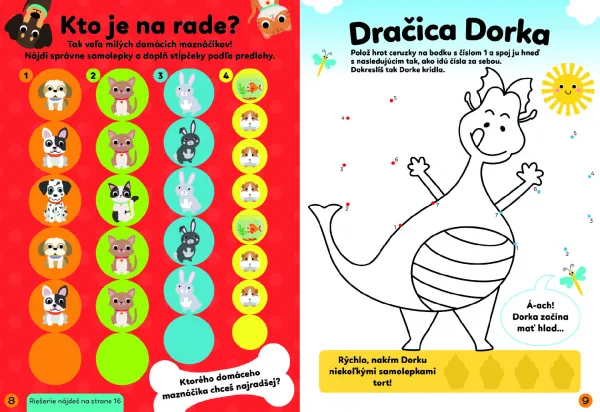 Zábava so samolepkami pre štvorročných