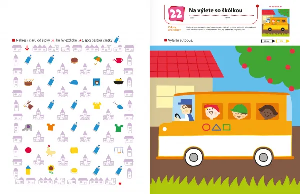 Príprava do škôlky Vyfarbovanie