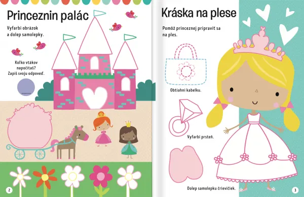 Veľké samolepky pre malé ruky Princeznin palác