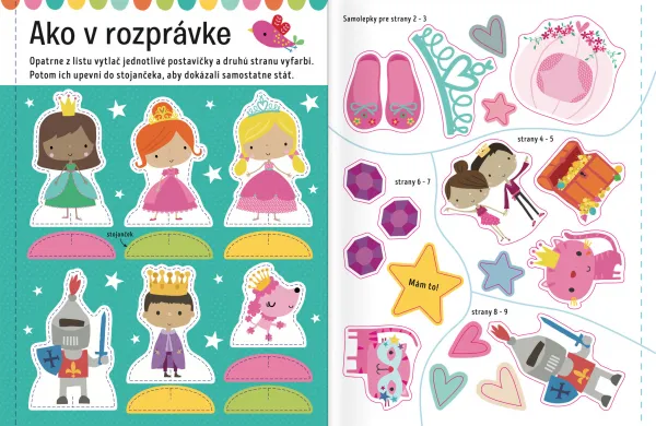 Veľké samolepky pre malé ruky Princeznin palác