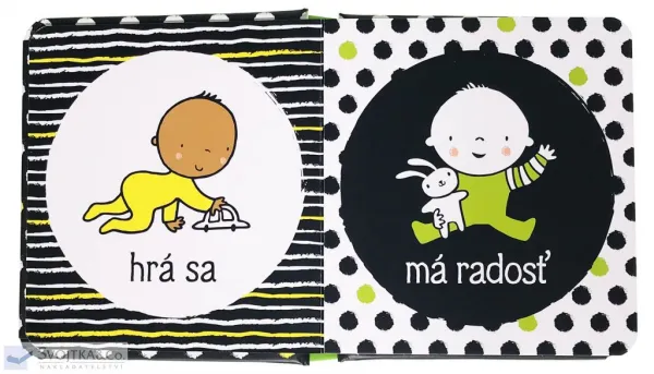 Prvá čiernobiela knižka pre bábätko Bábätká