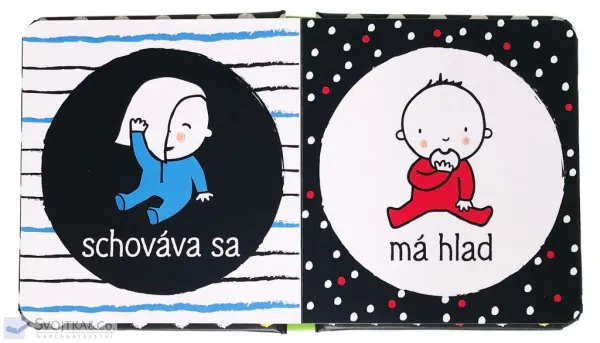 Prvá čiernobiela knižka pre bábätko Bábätká