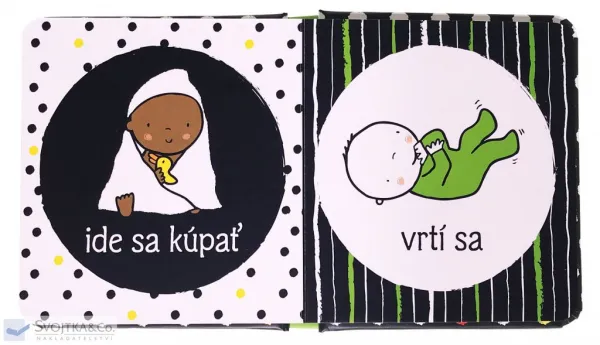 Prvá čiernobiela knižka pre bábätko Bábätká