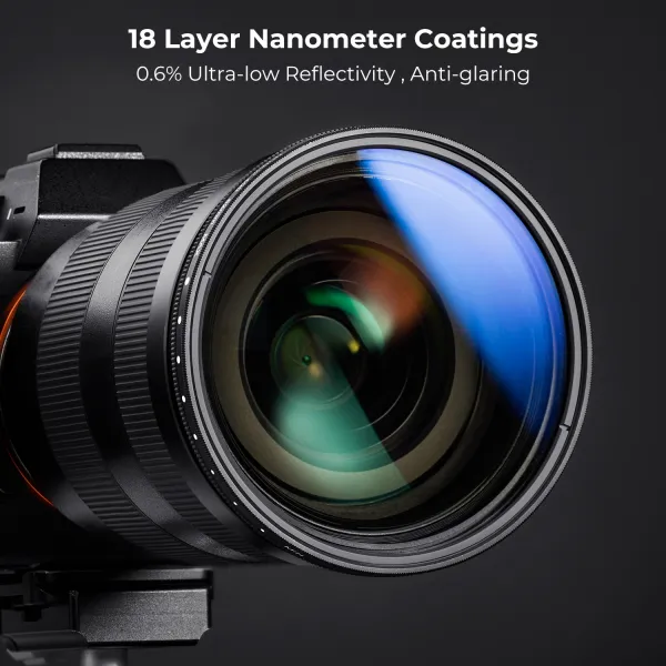 K&F Concept 82MM C séria ultratenká premenná/fader, ND2-2000 s modrou vrstvou 31155