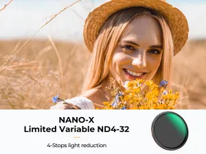 K&F Concept K&F 82MM NANO-X SLIM VARIABLE/FADER HD, ND4~ND32 32604