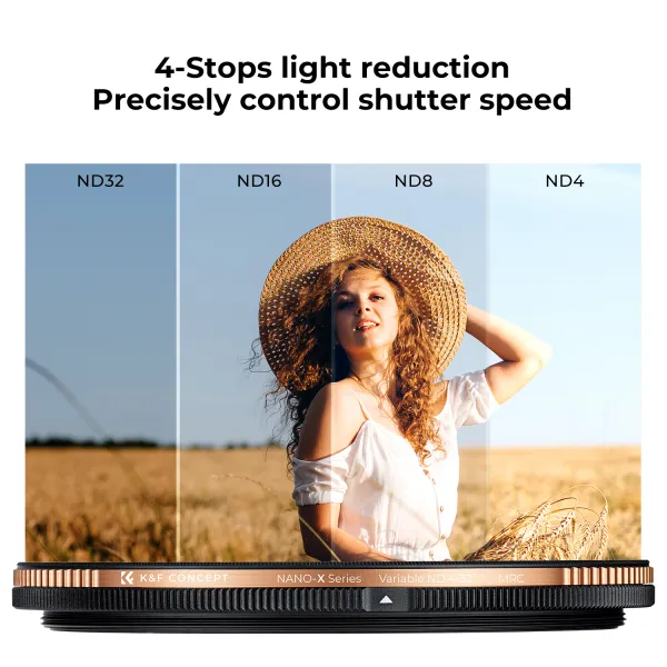 K&F Concept K&F 82MM NANO-X SLIM VARIABLE/FADER HD, ND4~ND32 32604