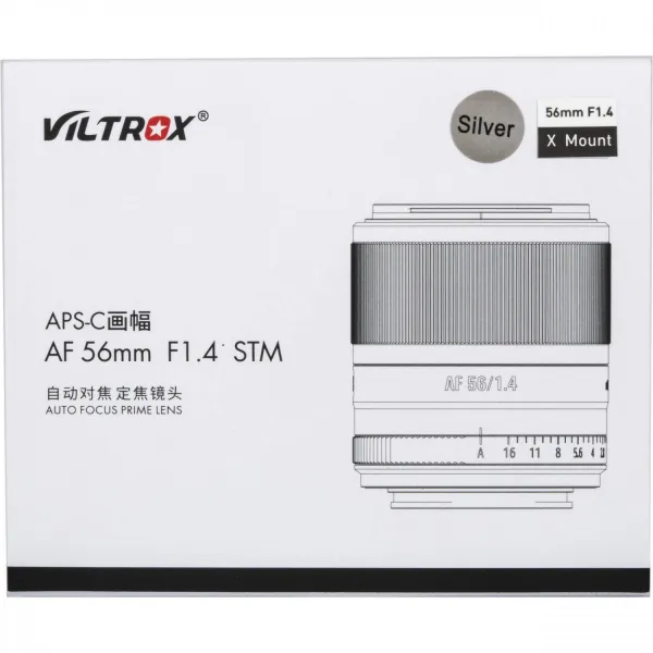 Viltrox 56 mm f/1,4 AF APS-C pre FUJIFILM X (strieborný) (X Mount) 17242