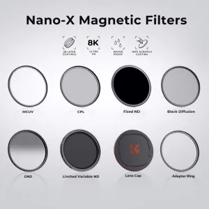 K&F Concept K&F 52mm Magnetic 3pcs Filter Kit, MCUV+CPL+ND1000+Filter Ring, Green 32053
