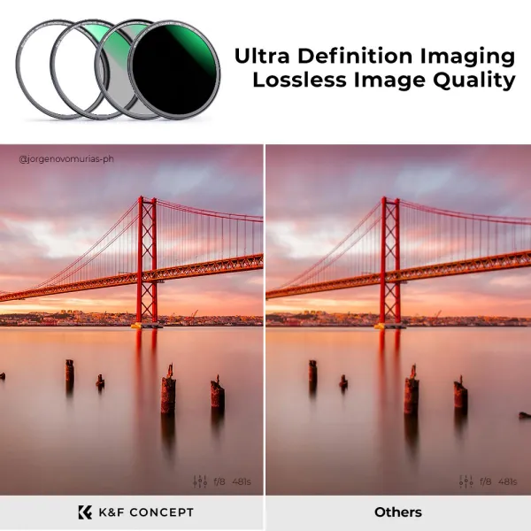 K&F Concept K&F 52mm Magnetic 3pcs Filter Kit, MCUV+CPL+ND1000+Filter Ring, Green 32053