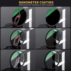 K&F Concept K&F 52mm Magnetic 3pcs Filter Kit, MCUV+CPL+ND1000+Filter Ring, Green 32053