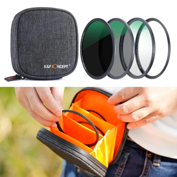 K&F Concept K&F 52mm Magnetic 3pcs Filter Kit, MCUV+CPL+ND1000+Filter Ring, Green 32053