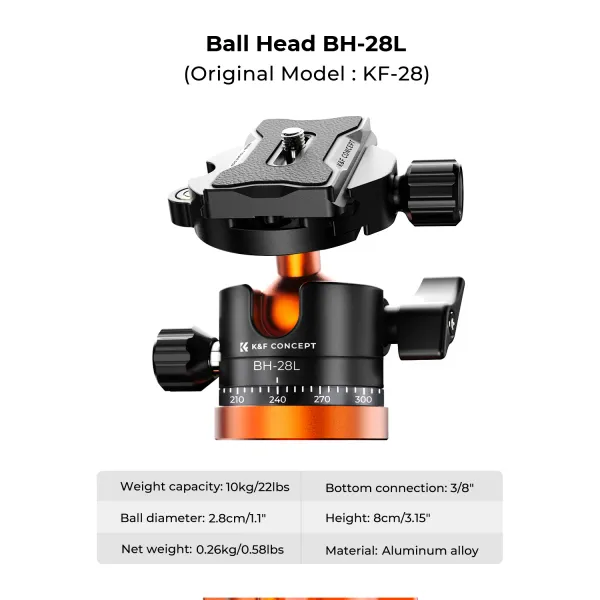 K&F Concept K&F K255A4+BH-28L 32259