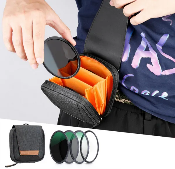K&F Concept K&F 62mm magnetická 3ks súprava filtra, MCUV+CPL+ND1000+filtračný krúžok, HD, vodotesný, odolný proti poškriabaniu, zelený 35682
