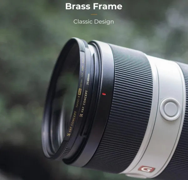 K&F Concept K&F 77-82 mm mosadzný krúžok adaptéra filtra, matná čierna, hrúbka rámu 2,9 mm, W/ 3ks čistenie C 35559