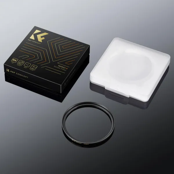 K&F Concept K&F 49-58 mm mosadzný krúžok adaptéra filtra, matná čierna, hrúbka rámu 2,9 mm, W/ 3ks čistenie C 35483